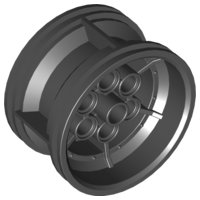 LEGO part Wheel 43.2mm D. x 26mm Technic Racing Small, 6 Pin Holes 56908