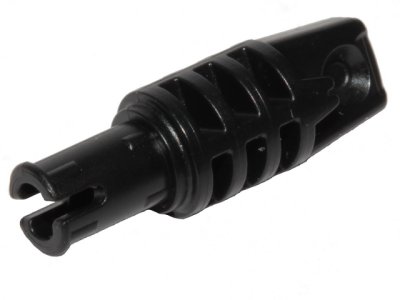 LEGO part Hinge Cylinder 1 x 3 Locking with 1 Finger and Pin with Squared Pin Hole and Friction Ridges on Ends (57697)