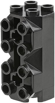 LEGO onderdeel Brick, Modified Octagonal 2 x 2 x 3 1/3 with Side Studs (6042)