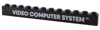 LEGO part Brick 1 x 12 with White 'VIDEO COMPUTER SYSTEM TM' Pattern 6112pb021