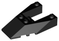 LEGO part Wedge 6 x 4 Cutout with Stud Notches 6153b