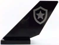 LEGO part Tail Shuttle with Silver Police Star Badge Logo Pattern on Both Sides 6239pb116
