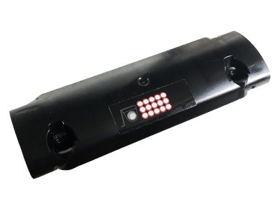 LEGO part Technic, Panel Curved 11 x 3 with 15 White Dots with Red Outlines and Backup Camera Pattern (Sticker) - Set 42096 (62531pb037)