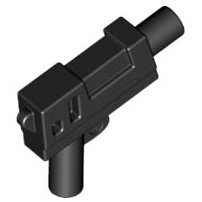 LEGO part Minifigure, Weapon Gun, Pistol Automatic Medium Barrel (62885)