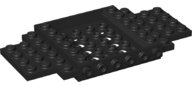 LEGO part Vehicle, Base 6 x 12 x 1 with 5 x 4 Recessed Center and 8 Holes (65634)