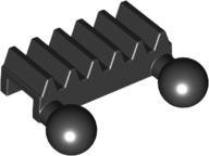 LEGO onderdeel Technic, Gear Rack 1 x 2 with 2 Tow Ball (6574)