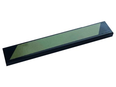 LEGO onderdeel Tile 1 x 6 with Olive Green Wide Stripe Pattern Model Right Side (Sticker) - Set 42110 (6636pb244R)