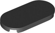 LEGO onderdeel Tile, Round 2 x 4 Oval (66857)