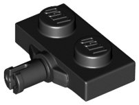 LEGO part Plate, Modified 1 x 2 with Wheel Holder, Reinforced Underside (66897)