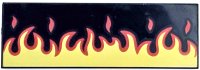 LEGO part Tile 2 x 6 with Red and Yellow Flames Pattern 69729pb096