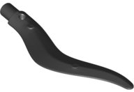 LEGO part Wave Rounded Curved Single with Bar End (Flame, Sword) 69858