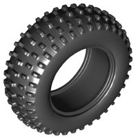 LEGO part Tire 75.1 x 28 Spiky Tread (69909)