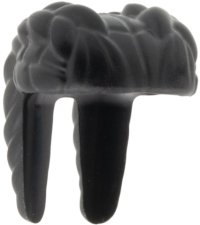 LEGO part Minifigure, Hair Coiled with 2 Cornrow Pigtails 7309