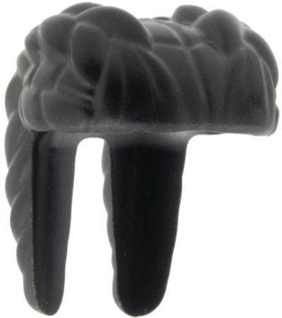 LEGO part Minifigure, Hair Coiled with 2 Cornrow Pigtails (7309)