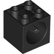 LEGO onderdeel Brick, Modified 2 x 2 x 1 2/3 with Hole for Gear Worm Screw 6L (73764)