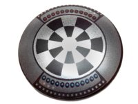 LEGO part Minifigure, Shield Circular Convex Face with Dart Board (Dejarik Hologame Board) Pattern 75902pb07