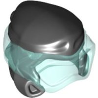 LEGO part Minifigure, Headgear Ninjago Wrap Type 8 with Trans-Light Blue Scuba Diver Mask Pattern 77151pb01