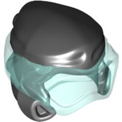 LEGO part Minifigure, Headgear Ninjago Wrap Type 8 with Trans-Light Blue Scuba Diver Mask Pattern (77151pb01)