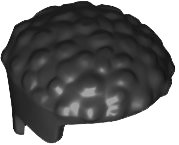 LEGO part Minifigure, Hair Male, Coiled with Straight Sides (79688)