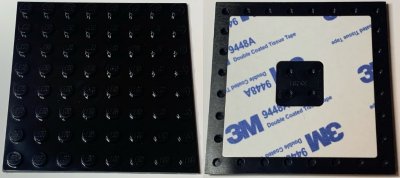 LEGO part Plate, Modified 8 x 8 with Double-Sided Adhesive Tape on Back (79759c01)