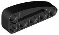 LEGO part Technic, Liftarm, Modified L-Shape Quarter Ellipse Thick 2 x 5 (80286)