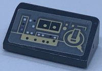 LEGO part Slope 30 1 x 2 x 2/3 with SW Millennium Falcon Computer Control Panel with Lights Pattern 2 (Sticker) - Set 75192 85984pb344