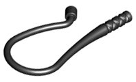 LEGO onderdeel Minifigure, Weapon Whip Bent Flexible (88704)