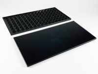 LEGO part Tile 8 x 16 with Bottom Tubes, Textured Surface 90498