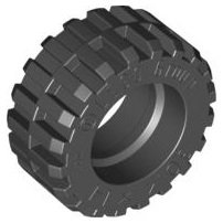 LEGO part Tire 30.4 x 14 Offset Tread - Band Around Center of Tread (92402)
