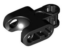 LEGO part Technic, Axle Connector 2 x 3 with Ball Joint Socket - Closed Sides, Straight Forks with Open Axle Holes (93571)