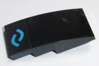 LEGO part Slope, Curved 4 x 2 with Two Blue Bows Pattern (Sticker) - Set 70611 93606pb068