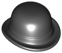 LEGO part Minifigure, Headgear Hat, Bowler (95674)