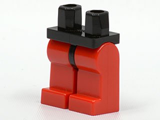 LEGO part Hips and Red Legs (970c05)