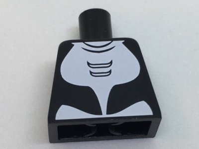 LEGO part Torso Orca with White Ventral Patch Pattern (973pb2561)