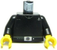 LEGO part Torso SW Imperial Shuttle Pilot Pattern / Black Arms / Yellow Hands 973psnc01