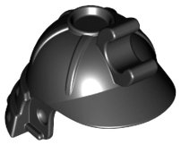 LEGO part Minifigure, Headgear Helmet Ninja / Samurai with Clip and Long Visor (98128)