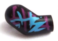 LEGO part Arm, Right with Magenta and Medium Azure Markings Pattern 982pb024
