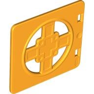 LEGO part Duplo Door / Window Pane 1 x 4 x 3 with Round Opening and Asian Ornament (3240)