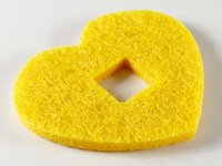 LEGO part Felt Fabric 5 x 4 Heart Thick with Square Hole 66828