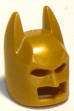 LEGO part Minifigur, Kopfbedeckung Maske Batman Cowl (Spitze Ohren, Ausgeprägter Stirnwulst) (10113)