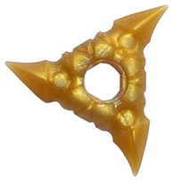 LEGO part Minifigura, Arma Estrella Lanzadora (Shuriken) con Empuñaduras Texturizadas (19807a)