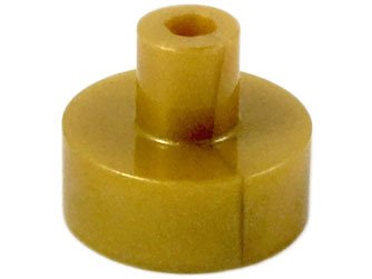 LEGO part Platte, Rund 1 x 1 mit Stab und Stift Halter (20482)