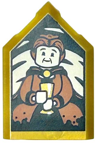 LEGO part Mattonella, Modificata 2 x 3 Pentagonale con Ritratto HP - Motivo Helga Hufflepuff (22385pb335)