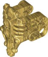 LEGO part Bionicle Armor Uniter with 2 Pin Holes on Front, Axle and Pin Holes on Sides (24191)