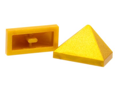 LEGO onderdeel Schuin 45 2 x 1 Driedubbel met Binnenste Balk (3048c)