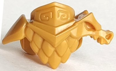 LEGO part Minifigure Armor Breastplate with Shoulder Pads Dragon, Chest Feathers and 2 Studs on Back (36019)