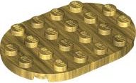 LEGO part Plate, Round 4 x 6 Oval (3766)