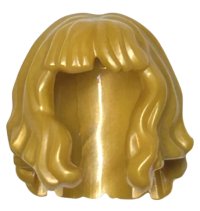 LEGO part Minifigure, Hair Mid-Length and Wavy with Bangs 37697
