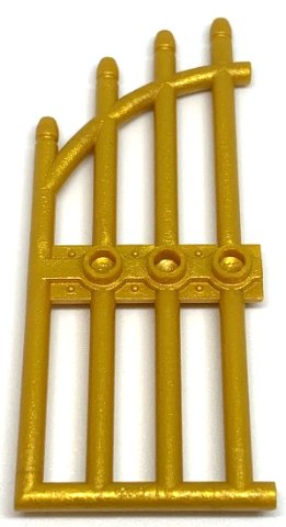LEGO part Door 1 x 4 x 9 Arched Gate with Bars and Three Studs (42448)