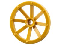 LEGO onderdeel Wheel Wagon Large 33mm D., Hole Notched for Wheels Holder Pin 4489b